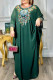 Green Casual Flowers Patchwork O Neck Long Sleeve Two Pieces