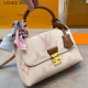 Pink Casual Letters Patchwork Contrast Bags