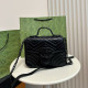 Black Daily Letters Metal Accessories Trim Texture Bags