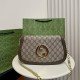 Khaki Casual Letters Patchwork Chains Bags