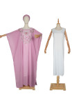 Pink Casual Flowers Patchwork O Neck Long Sleeve Two Pieces