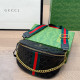 Black Casual Stripe Letters Zipper Embossed Bags