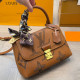 Orange Casual Letters Patchwork Contrast Bags
