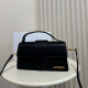Black Daily Solid Color Patchwork Bags