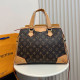 Brown Casual Letters Patchwork Zipper Contrast Bags