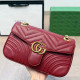 Burgundy Street Solid Color Chains Texture Bags