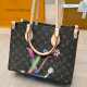 Multicolor Casual Cartoon Print Flowers Patchwork Bags