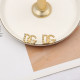 Gold Daily Letters Hollow Out Earrings