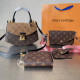 Yellow Brown Casual Letters Patchwork Contrast Bags