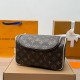 Brown Daily Letters Patchwork Zipper Bags