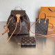 Brown Casual Letters Patchwork Bags