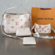 White Street Letters Patchwork Contrast Bags