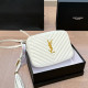 White Casual Solid Color Zipper Tassel Bags