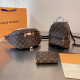 Brown Street Letters Patchwork Zipper Bags