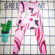 Pink Sportswear Print Patchwork Swimwears