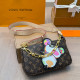 Brown Street Letters Cartoon Patchwork Chains Adjustable Bags