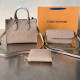 Pink Daily Letters Chains Embossed Bags