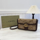Brown Street Letters Patchwork Chains Contrast Bags