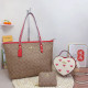 Apricot Red Casual Letters Patchwork Zipper Contrast Bags