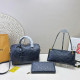 Black Daily Letters Zipper Embossed Bags