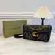 Black Casual Letters Patchwork Chains Contrast Bags