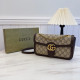 Brown Casual Letters Patchwork Chains Contrast Bags