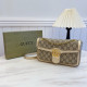 Gold Casual Letters Patchwork Chains Contrast Bags