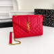 Red Casual Solid Color Metal Accessories Trim Chains Texture Bags