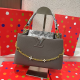 Grey Casual Solid Color Patchwork Chains Bags