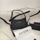 Black Street Letters Patchwork Zipper Adjustable Bags