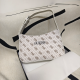 White Street Letters Patchwork Zipper Adjustable Bags