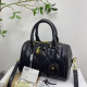 Black Daily Solid Color Zipper Texture Bags