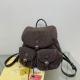Brown Casual Solid Color Patchwork Fluffy Contrast Bags