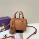 Orange Casual Letters Zipper Tassel Embossed Bags