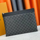 Grey Black Daily Letters Zipper Bags