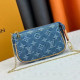 Blue Daily Letters Zipper Bags