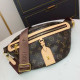 Brown Daily Letters Zipper Bags