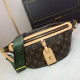 Green Brown Daily Letters Zipper Bags