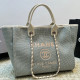 White Grey Vacation Letters Patchwork Weave Contrast Bags
