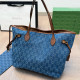 The cowboy blue Street Letters Patchwork Bags