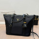 Black Casual Solid Color Patchwork Zipper Adjustable Bags