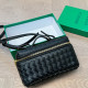 Black Casual Solid Color Zipper Weave Bags