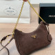 Brown Casual Solid Color Chains Zipper Texture Bags