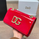 Red Daily Solid Color Metal Accessories Trim Bags