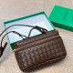 Brown Casual Solid Color Zipper Weave Bags