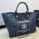 Blue Vacation Letters Weave Contrast Bags