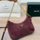 Burgundy Casual Solid Color Chains Zipper Texture Bags
