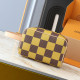 Yellow Brown Daily Letters Zipper Bags