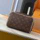 Pink Brown Daily Letters Zipper Bags
