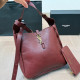 Burgundy Street Solid Color Metal Accessories Trim Adjustable Bags